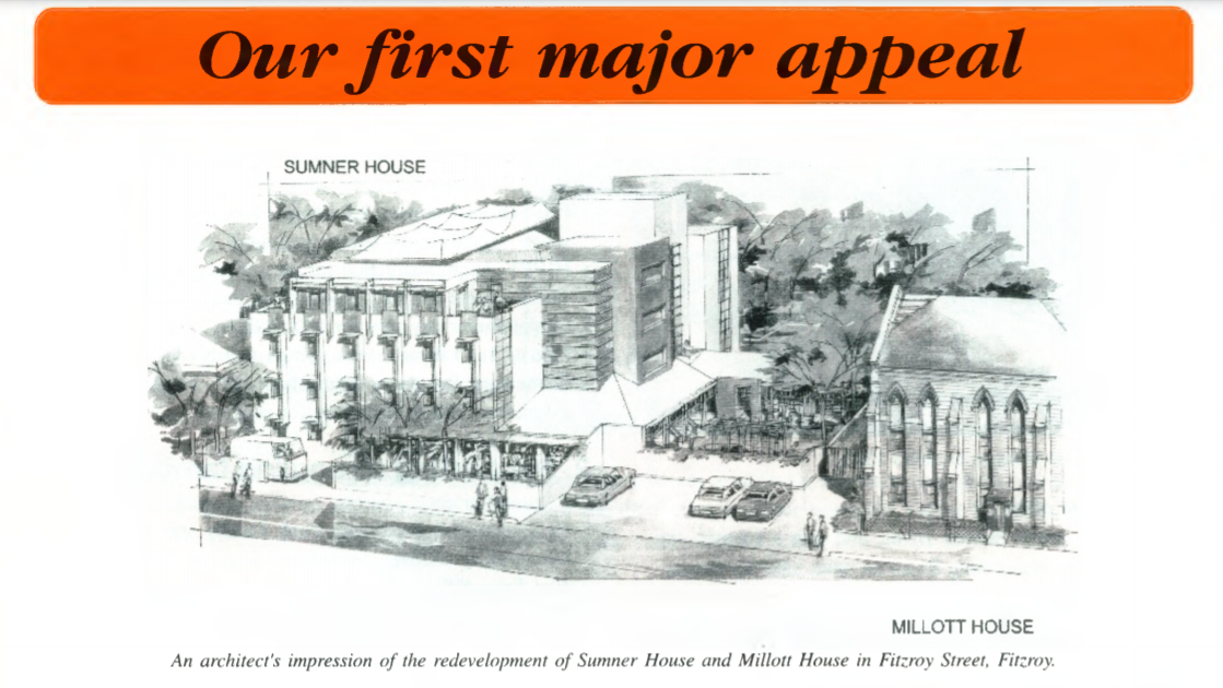 This image depicts an artist impression of the MIllot House redevelopment from the BSL newsletter.